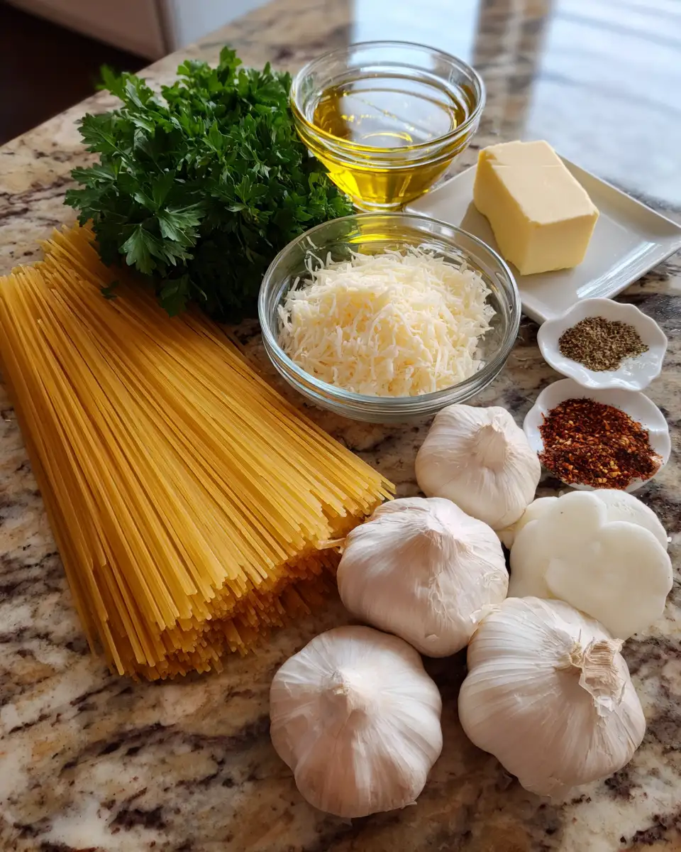 Ingredients for Delicious Pasta Recipe No Heavy Cream Needed