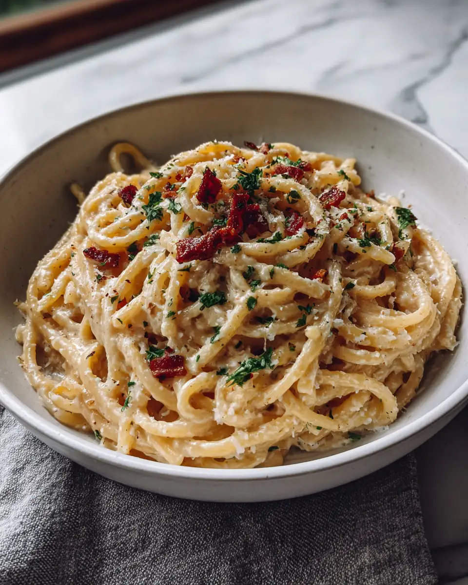 Final dish - Creamy Parmesan Pasta Recipe That Will Steal Your Heart