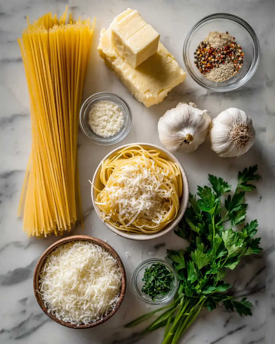 Ingredients for Creamy Parmesan Pasta Recipe That Will Steal Your Heart