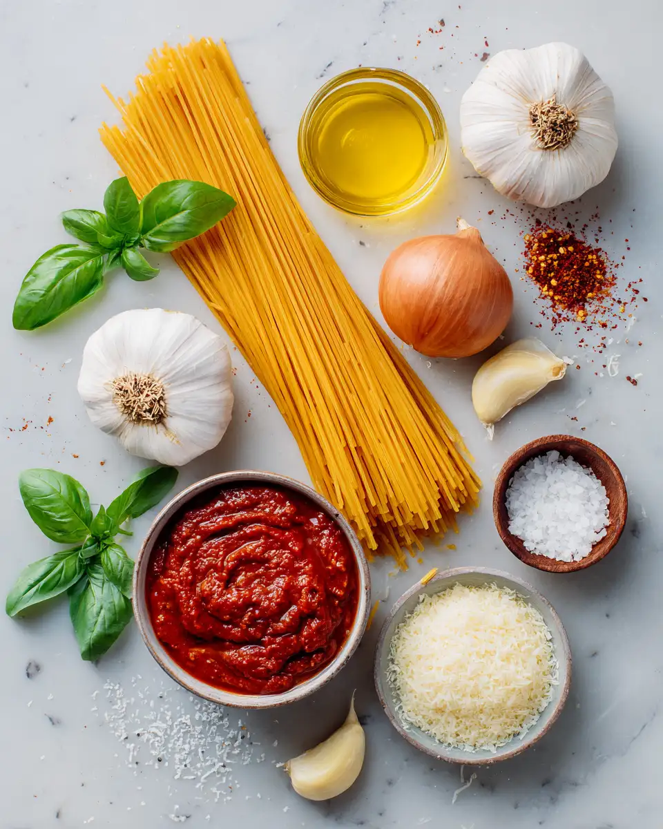 Ingredients for Irresistible Red Pasta Recipe That Will Ignite Your Taste Buds