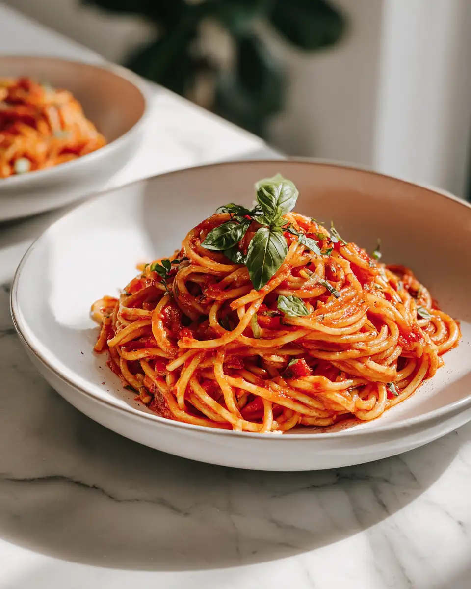 Irresistible Pasta Recipe with Rich and Flavorful Red Sauce - Featured Image