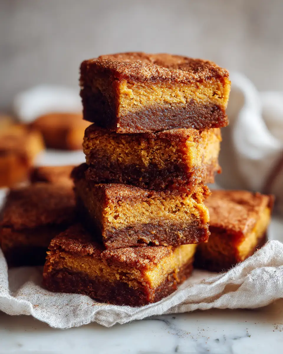 Irresistible Pumpkin Spice Snickerdoodle Blondies You Have to Try - Featured Image