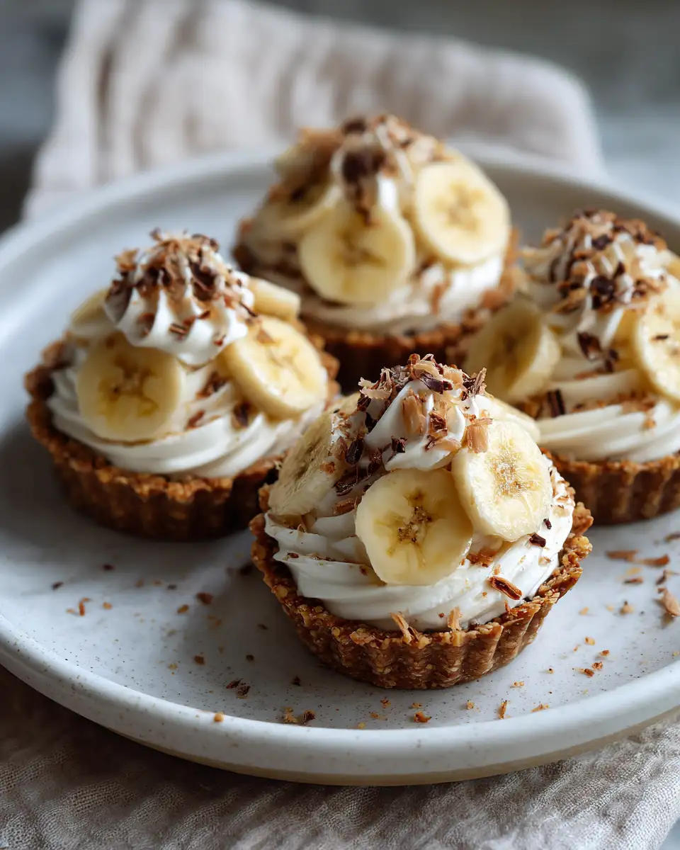 Final dish - Irresistible Recipe for No Bake Mini Banana Cream Pies That Everyone Will Love