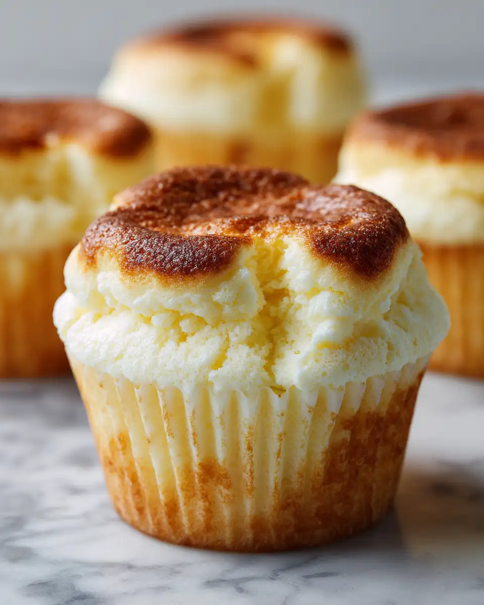 Irresistibly Soft and Fluffy Japanese Cotton Cheesecake Cupcakes You Have to Try - Featured Image
