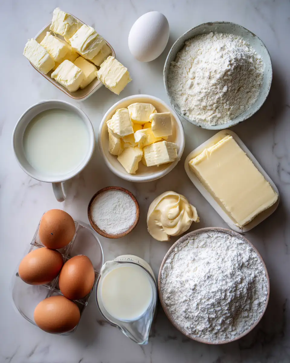 Ingredients for Irresistibly Soft and Fluffy Japanese Cotton Cheesecake Cupcakes You Have to Try