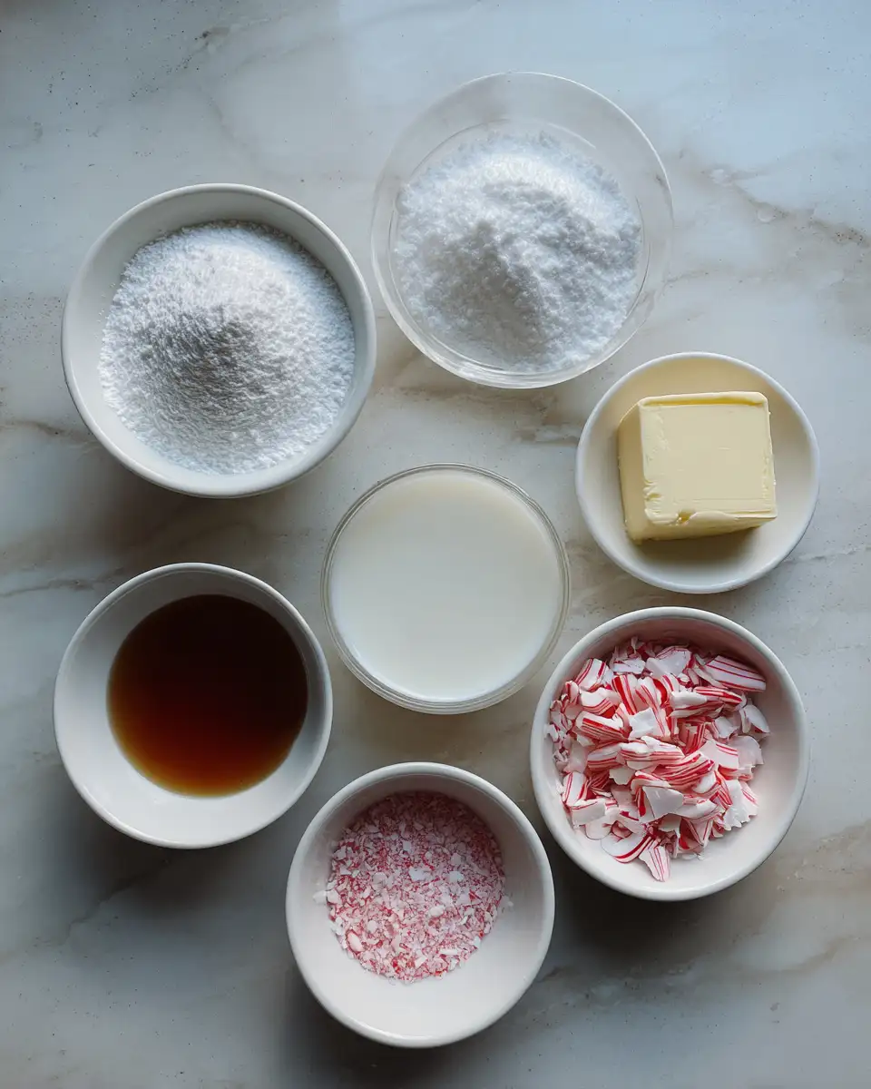 Ingredients for Irresistibly Soft Christmas Peppermints Recipe to Sweeten Your Holidays