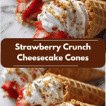 Irresistible Strawberry Crunch Cheesecake Cones You Have to Try