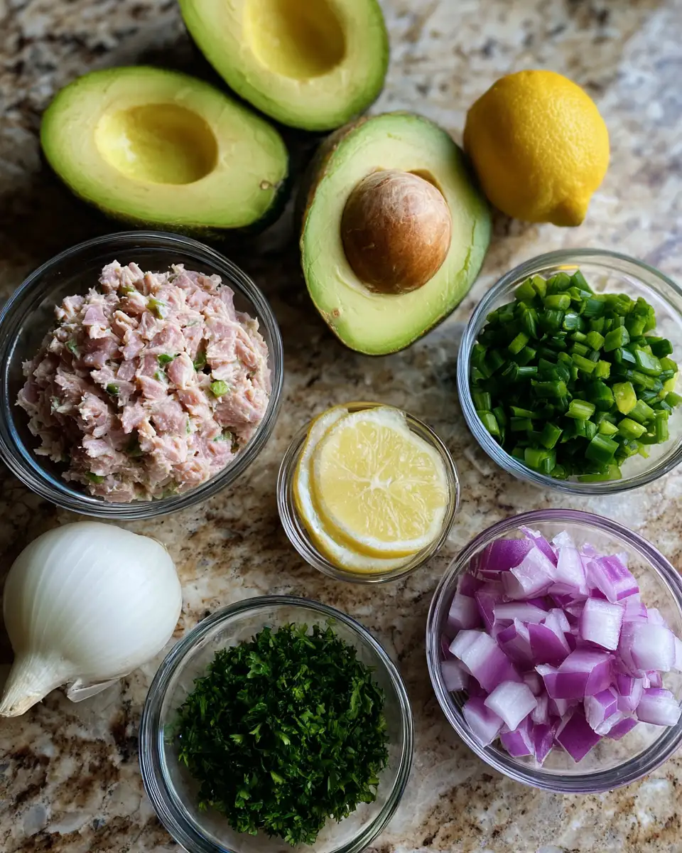 Ingredients for Tuna Stuffed Avocados A Deliciously Healthy Twist on a Classic Snack