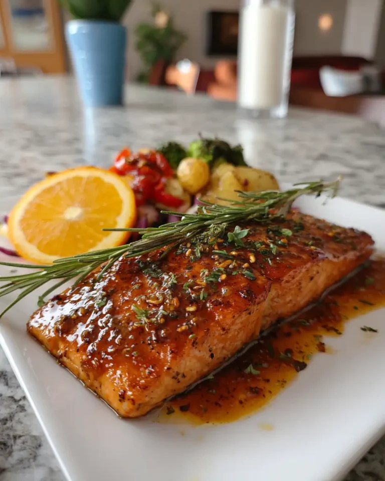 Zesty Orange Rosemary Glazed Salmon That Will Elevate Your Dinner Game - Featured Image