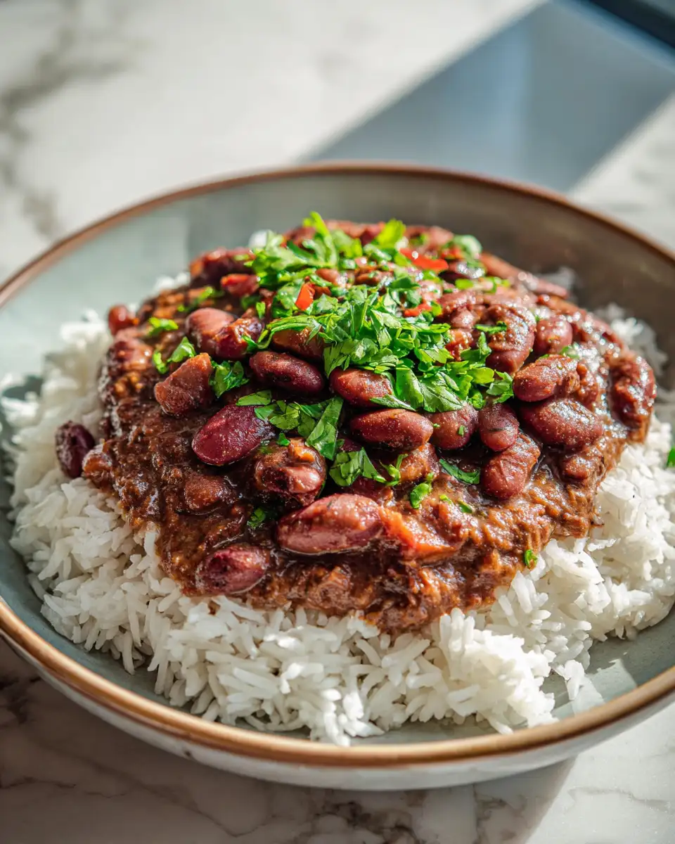 Final dish - The Ultimate Guide to an Authentic Red Beans and Rice Recipe