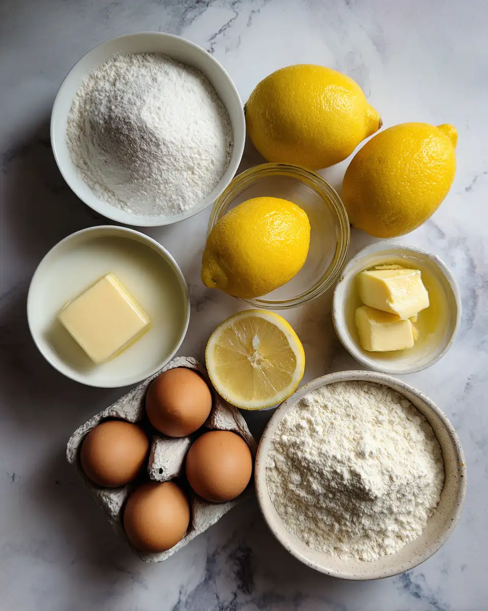 Ingredients for Delight Your Taste Buds with Baby Lemon Impossible Pies
