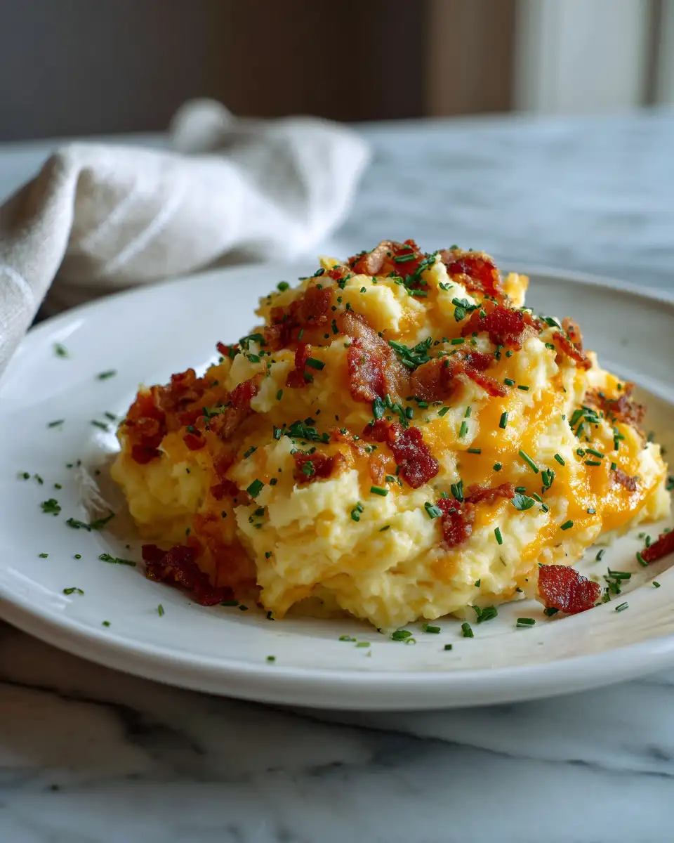 The Ultimate Comfort Food Bacon & Cheddar Mashed Potatoes Recipe - Featured Image