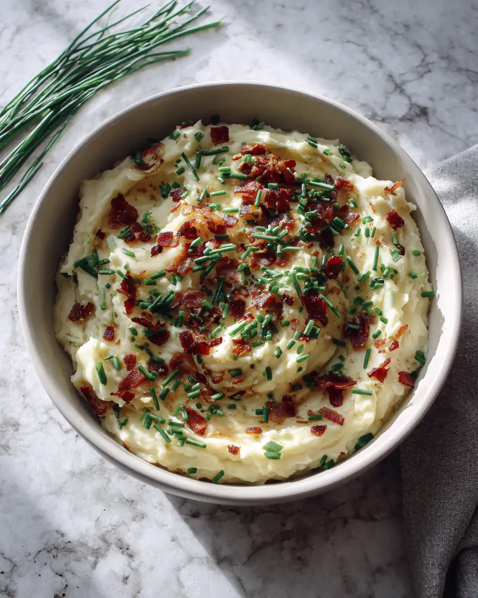 Final dish - Creamy Bacon Scallion Mashed Potatoes That Will Steal the Show