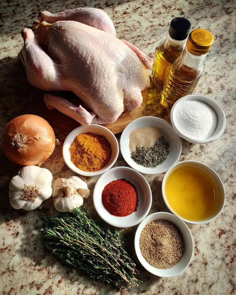 Ingredients for Cajun Deep-Fried Turkey The Crispy Spicy Feast You Need to Try