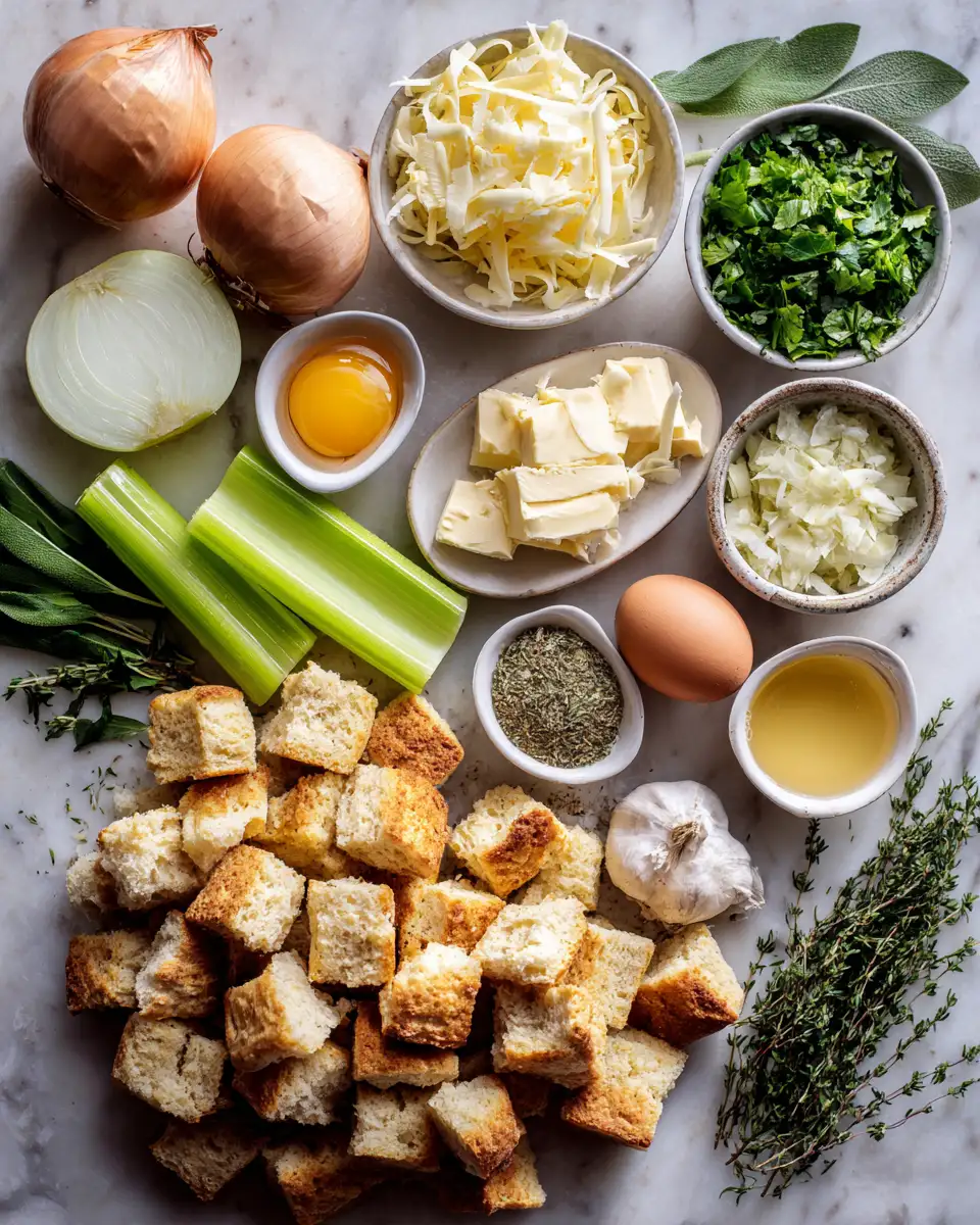 Ingredients for Irresistible Cheddar Biscuit Stuffing Recipe That Will Steal the Show
