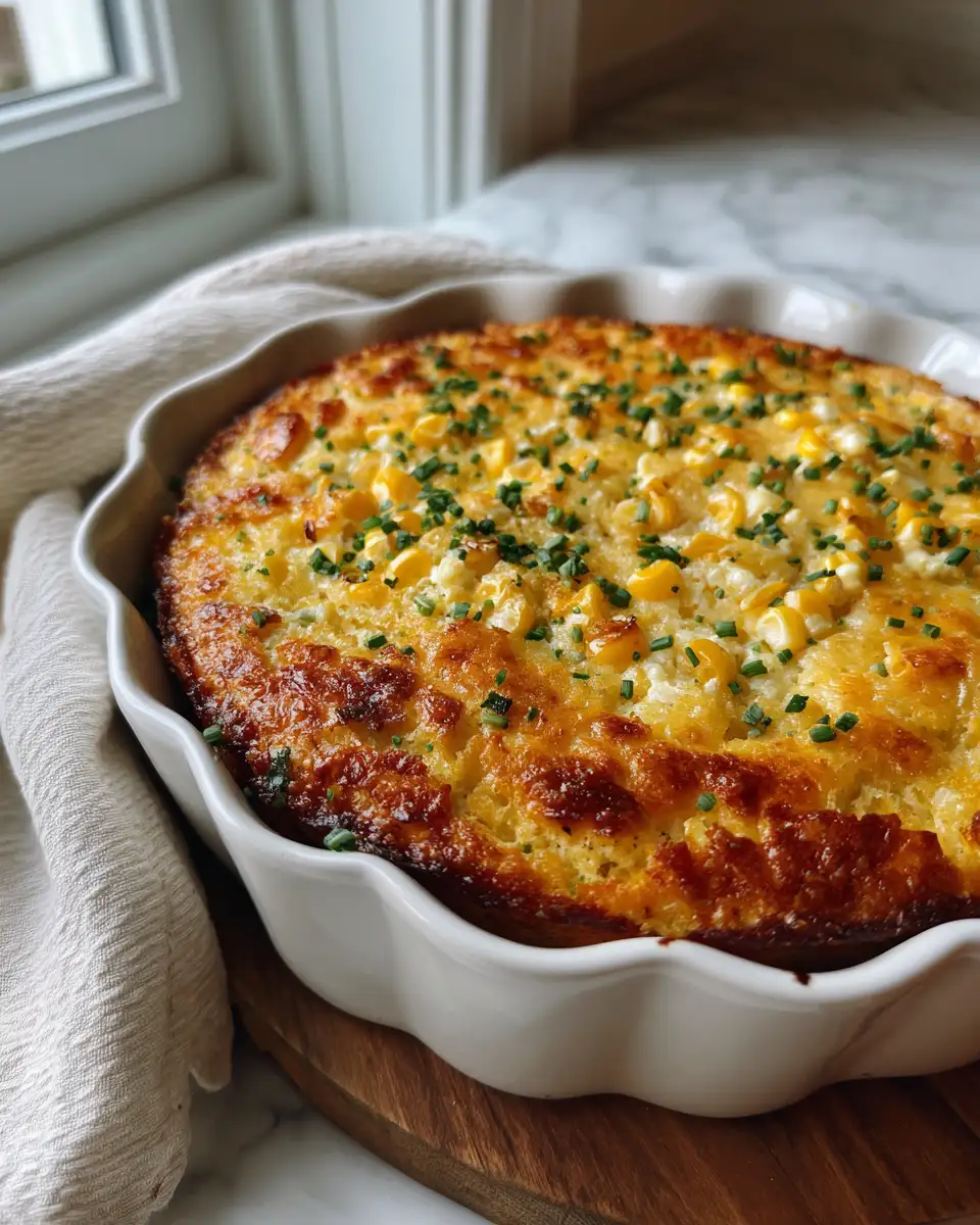 Irresistible Cheddar Corn Spoonbread Recipe You Need to Try - Featured Image