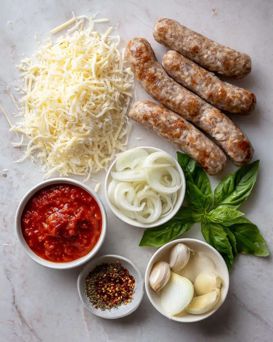 Irresistible Cheesy Baked Sausage Recipe You Need to Try 4 Ingredients for Irresistible Cheesy Baked Sausage Recipe You Need to Try