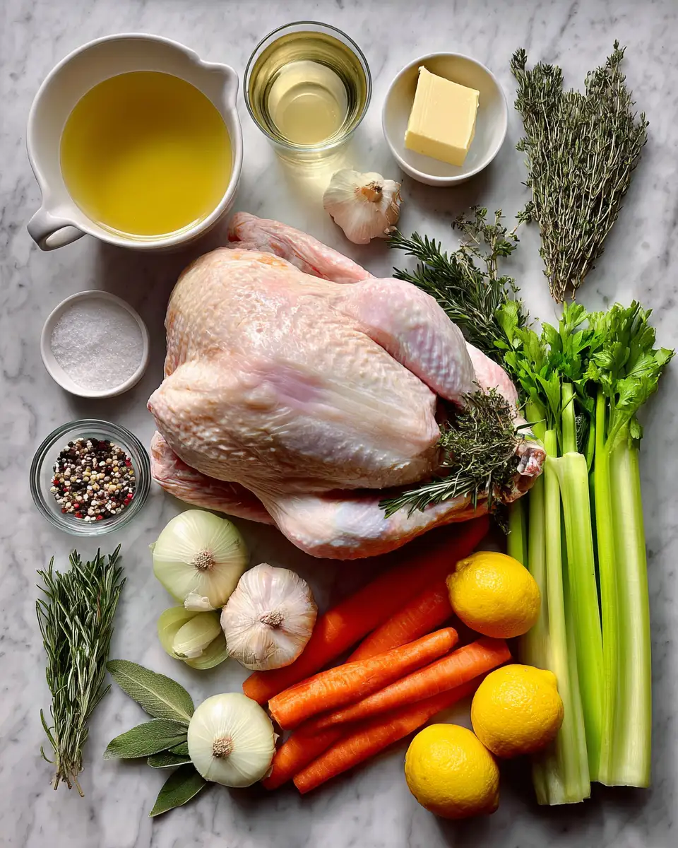 Ingredients for The Ultimate Guide to a Perfect Classic Roast Turkey