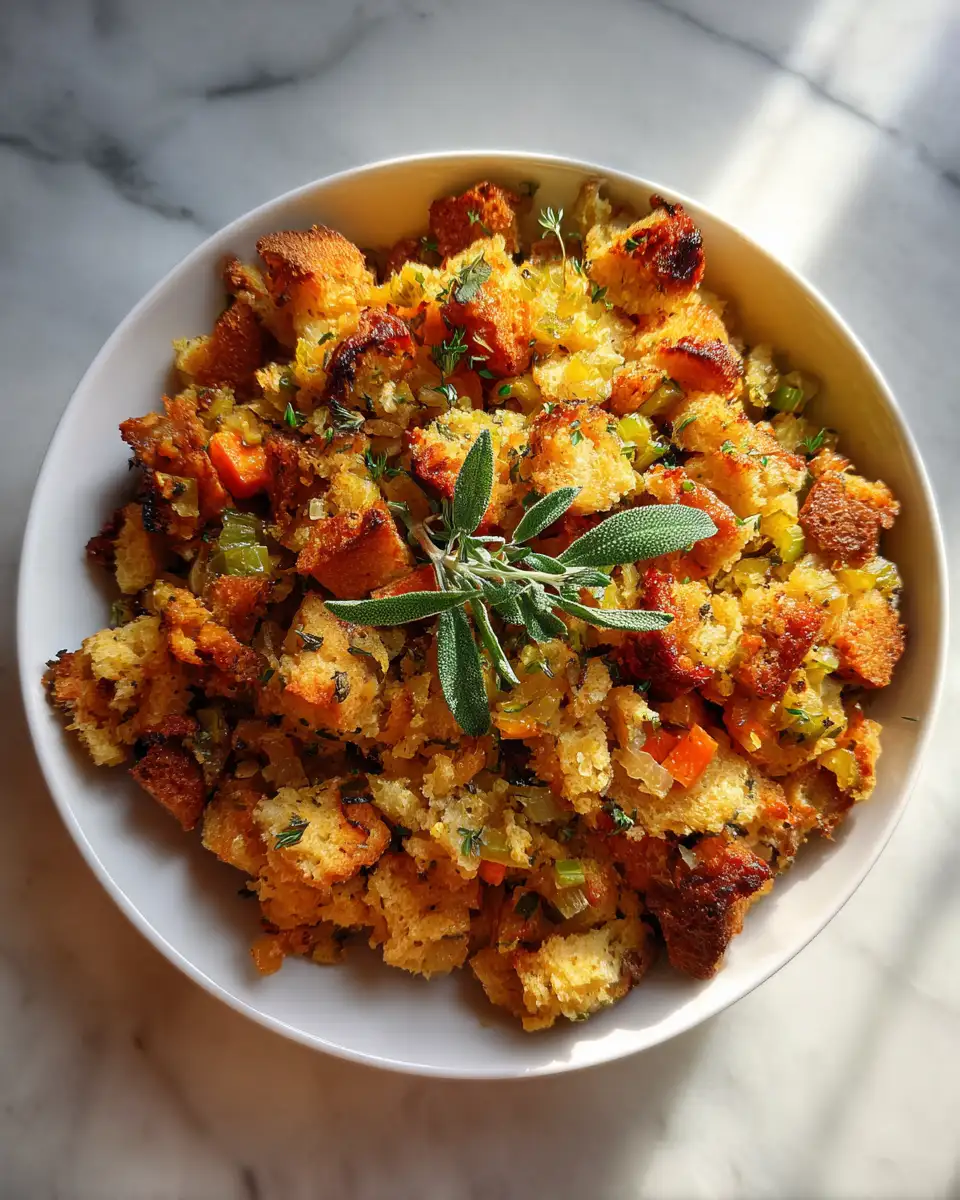 Final dish - Irresistible Cornbread Maple Stuffing Recipe That Will Elevate Your Holiday Table