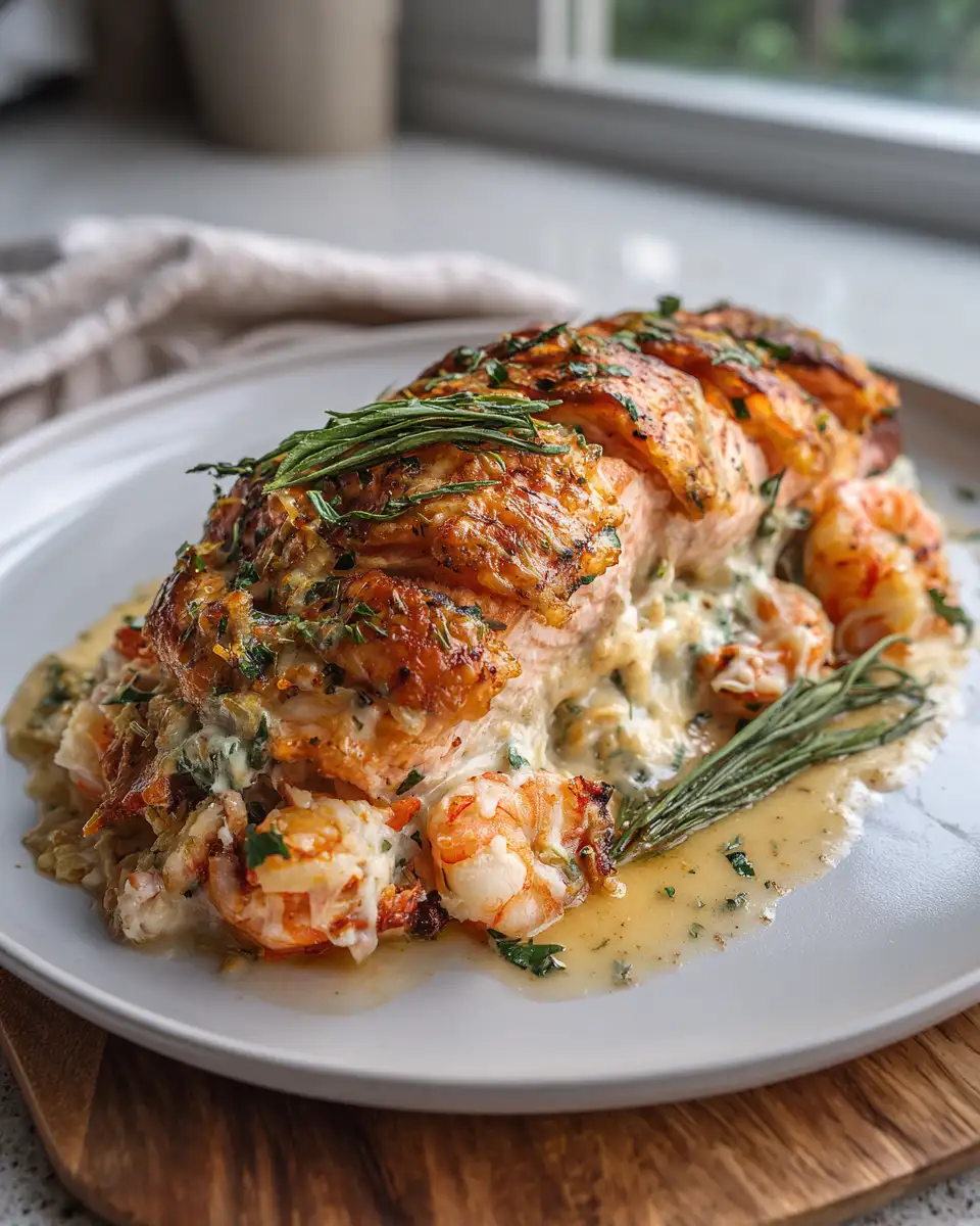 HomePgae 8 Irresistible Crab and Shrimp Stuffed Salmon Recipe for Seafood Lovers