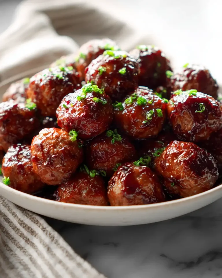 Sweet and Tangy Cranberry BBQ Meatballs That Will Wow Your Taste Buds - Featured Image