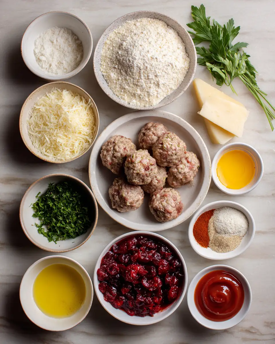 Ingredients for Sweet and Tangy Cranberry BBQ Meatballs That Will Wow Your Taste Buds
