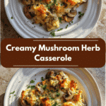 Ultimate Comfort Food Creamy Mushroom Herb Casserole Recipe
