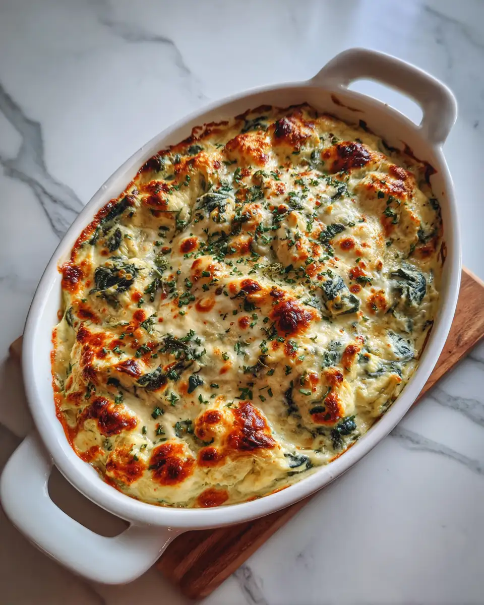 Final dish - Irresistible Creamy Spinach Dip Bake Everyone Will Love