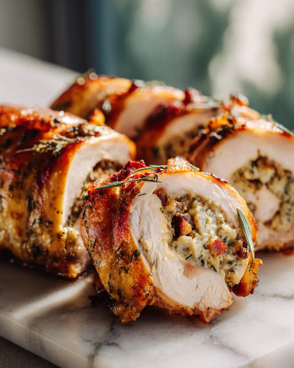 Final dish - Flavor Packed Turkey Roll Ups with Stuffing That Will Wow Your Taste Buds