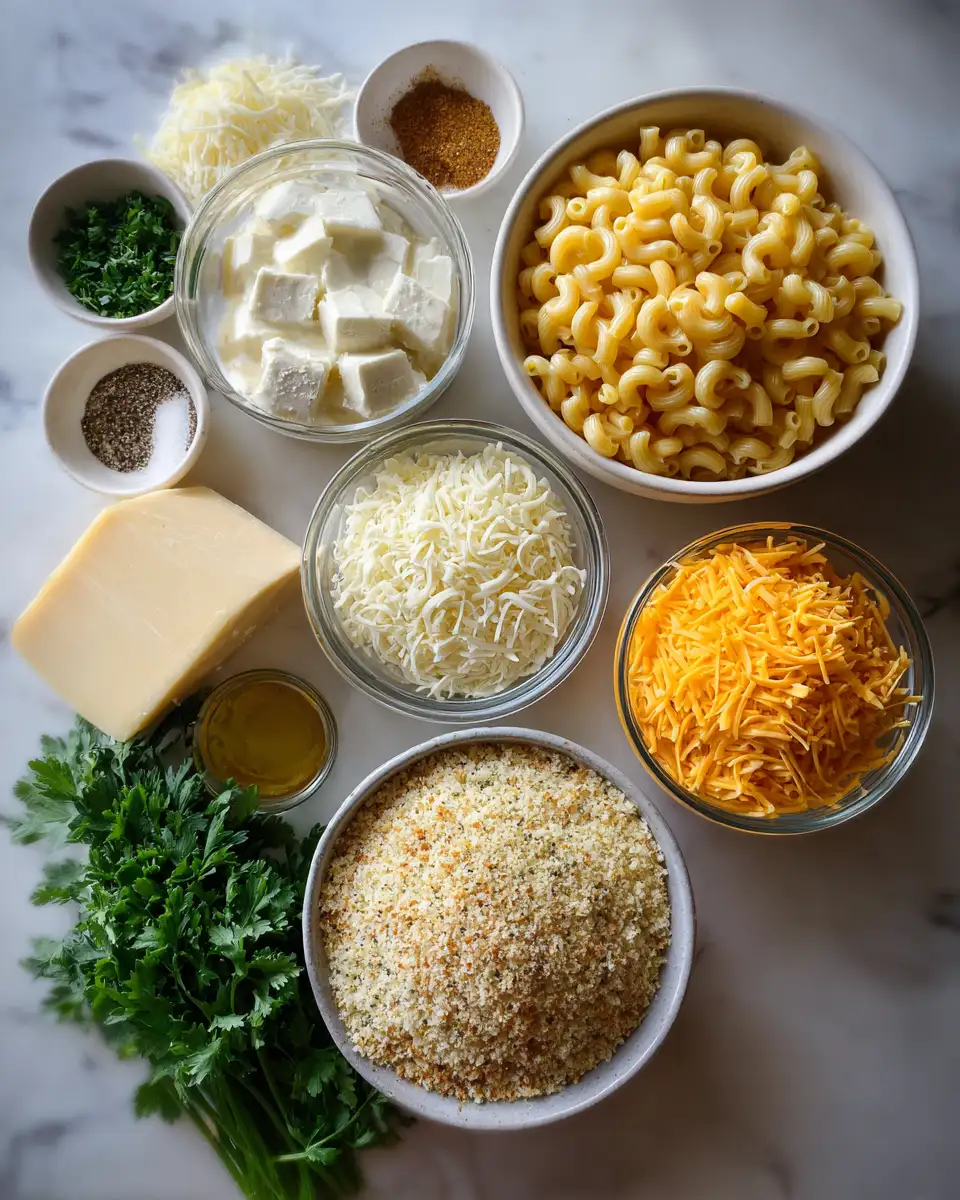 Ingredients for Ultimate Comfort Food Four Cheese Mac Bake Recipe You Need to Try