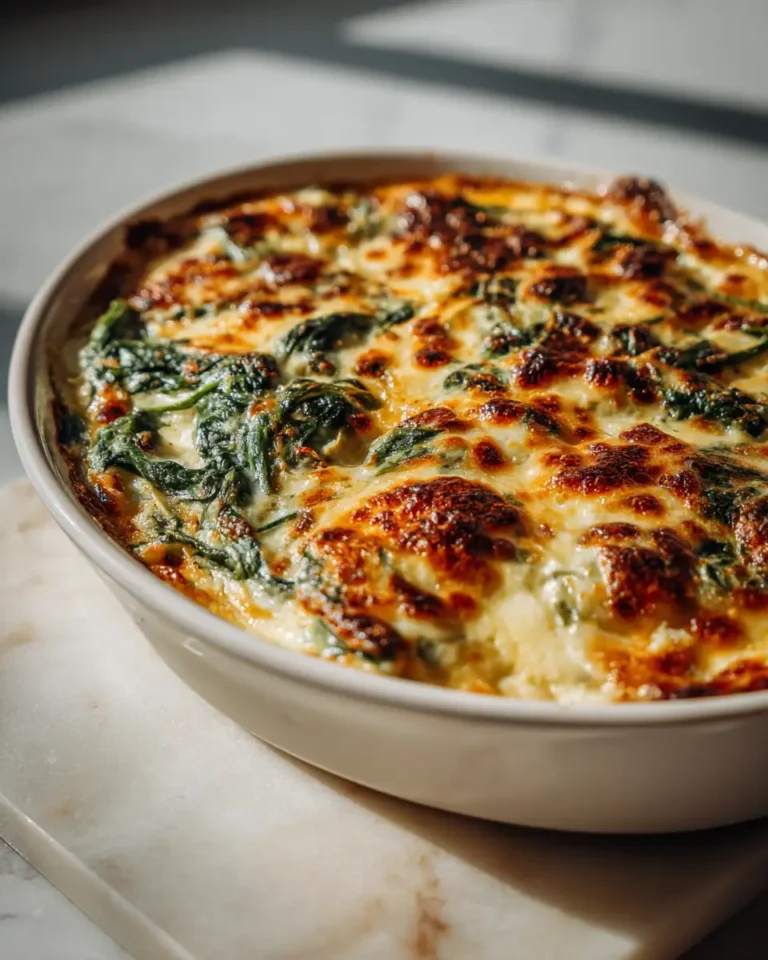 Irresistible Garlic Cream Spinach Bake You Need to Try Tonight - Featured Image