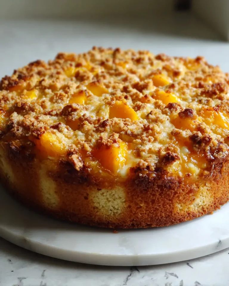 Irresistible Homemade Peach Cobbler Pound Cake Recipe That Will Sweeten Your Day - Featured Image