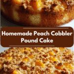 Irresistible Homemade Peach Cobbler Pound Cake Recipe That Will Sweeten Your Day
