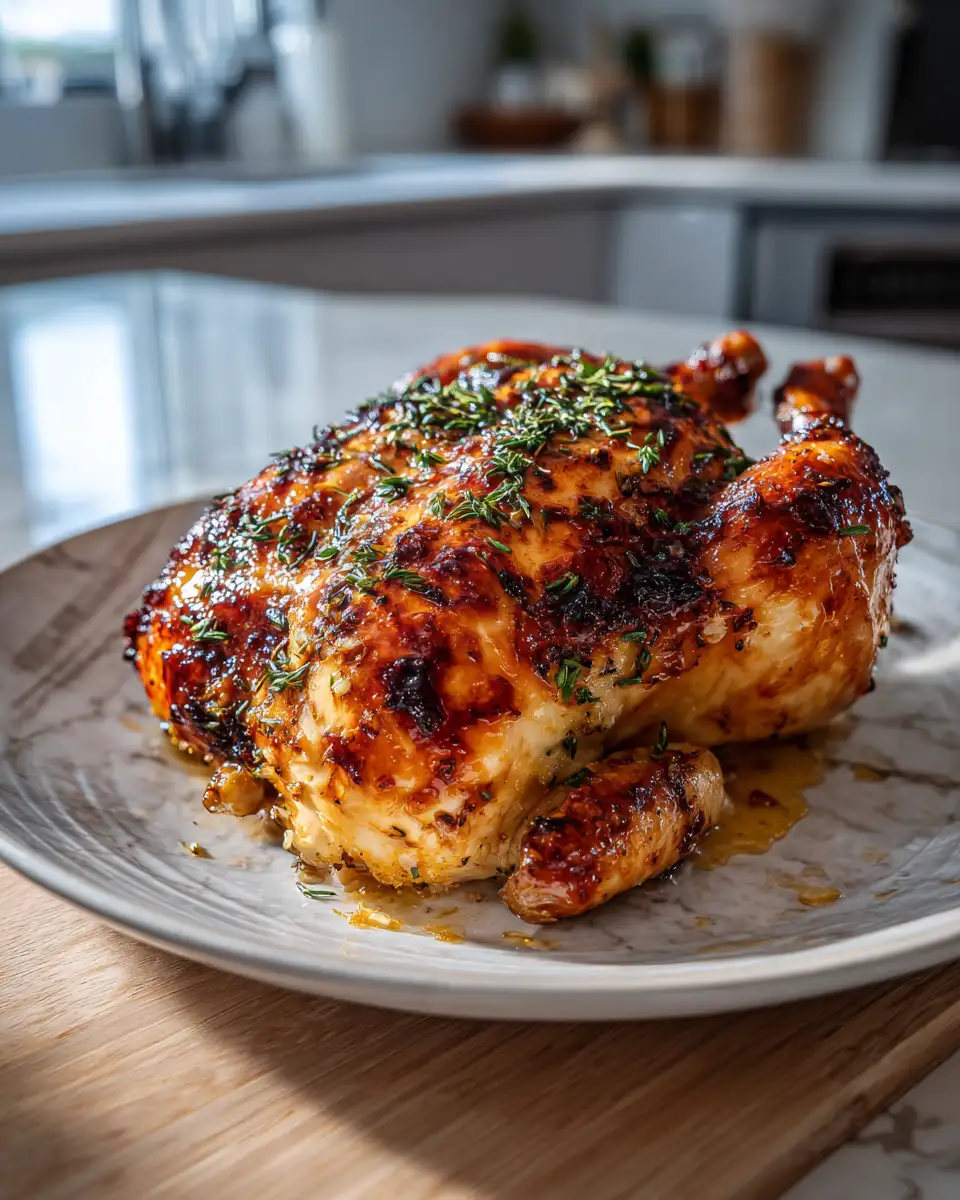 Final dish - Irresistible Honey Butter Roast Chicken Recipe That Will Wow Your Taste Buds