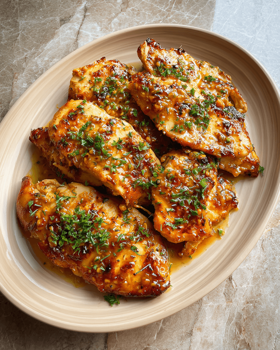 Final dish - Irresistible Honey Mustard Chicken Recipe That Will Wow Your Taste Buds