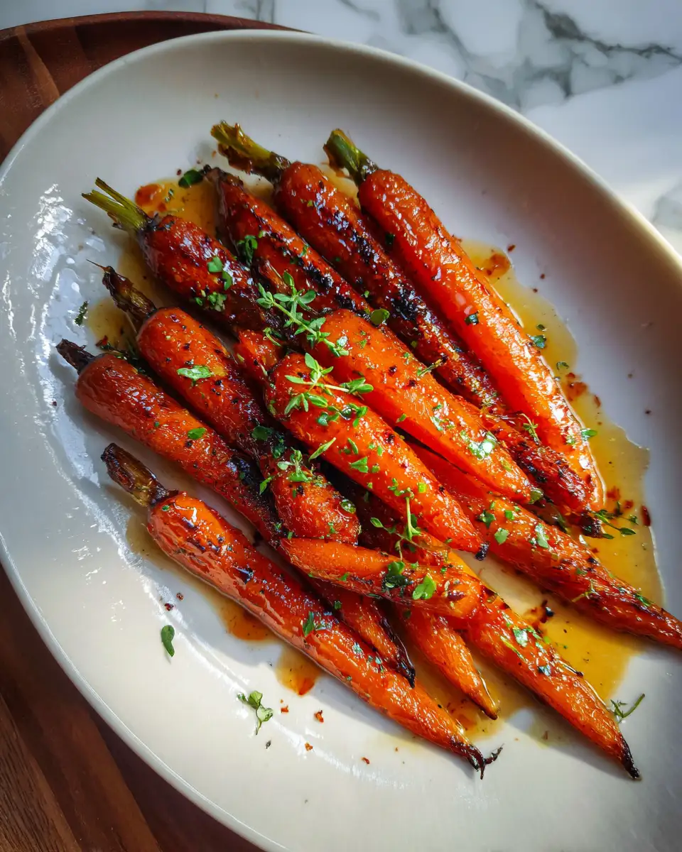 Final dish - Sweet and Savory Delight Honey Roasted Carrots to Elevate Your Dinner