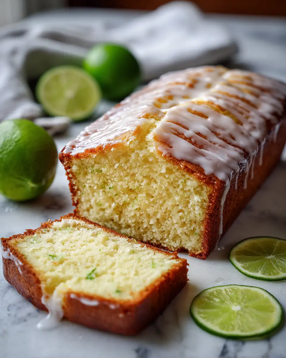Final dish - Zesty and Sweet Key Lime Pound Cake Recipe You Have to Try