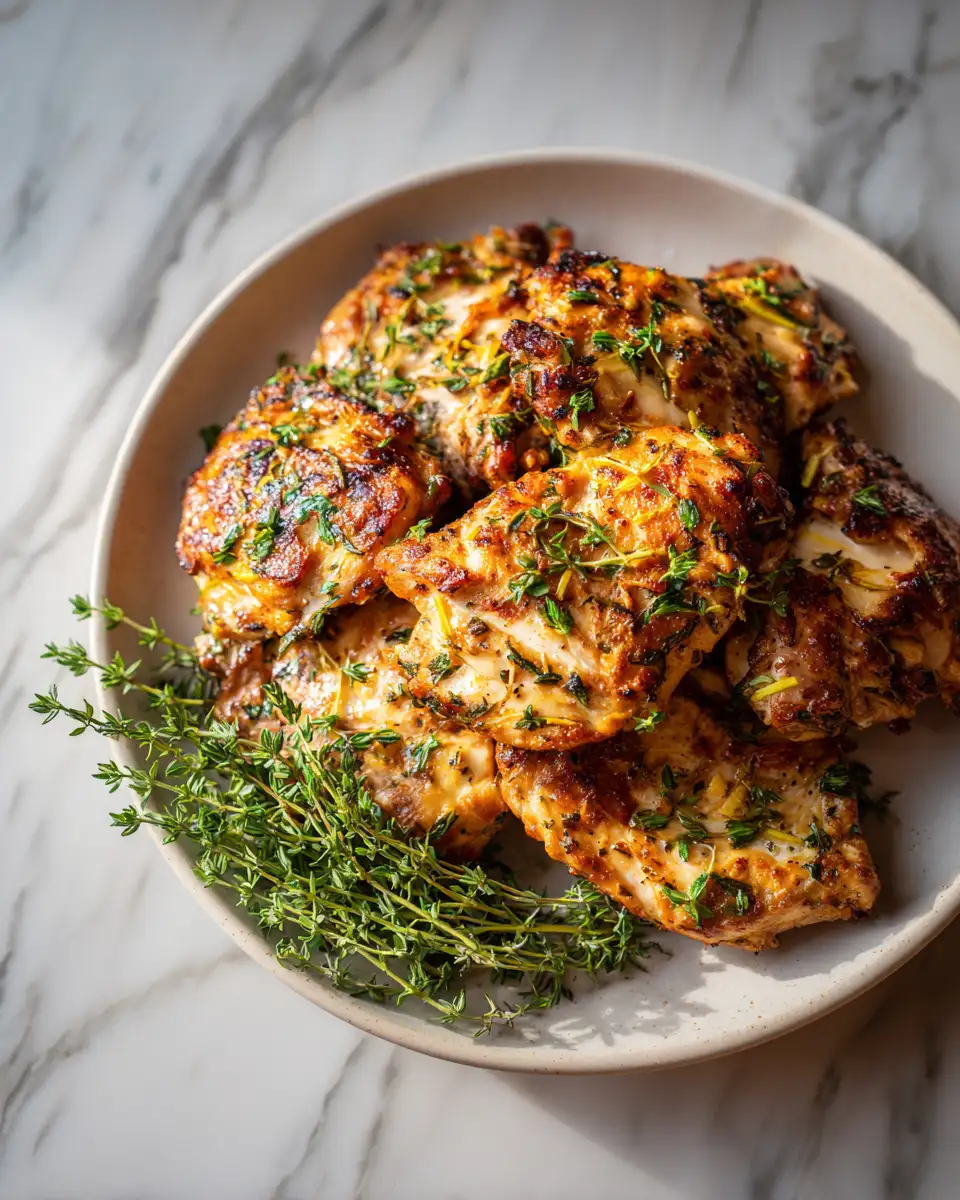Final dish - Brighten Your Dinner with Zesty Lemon Thyme Chicken