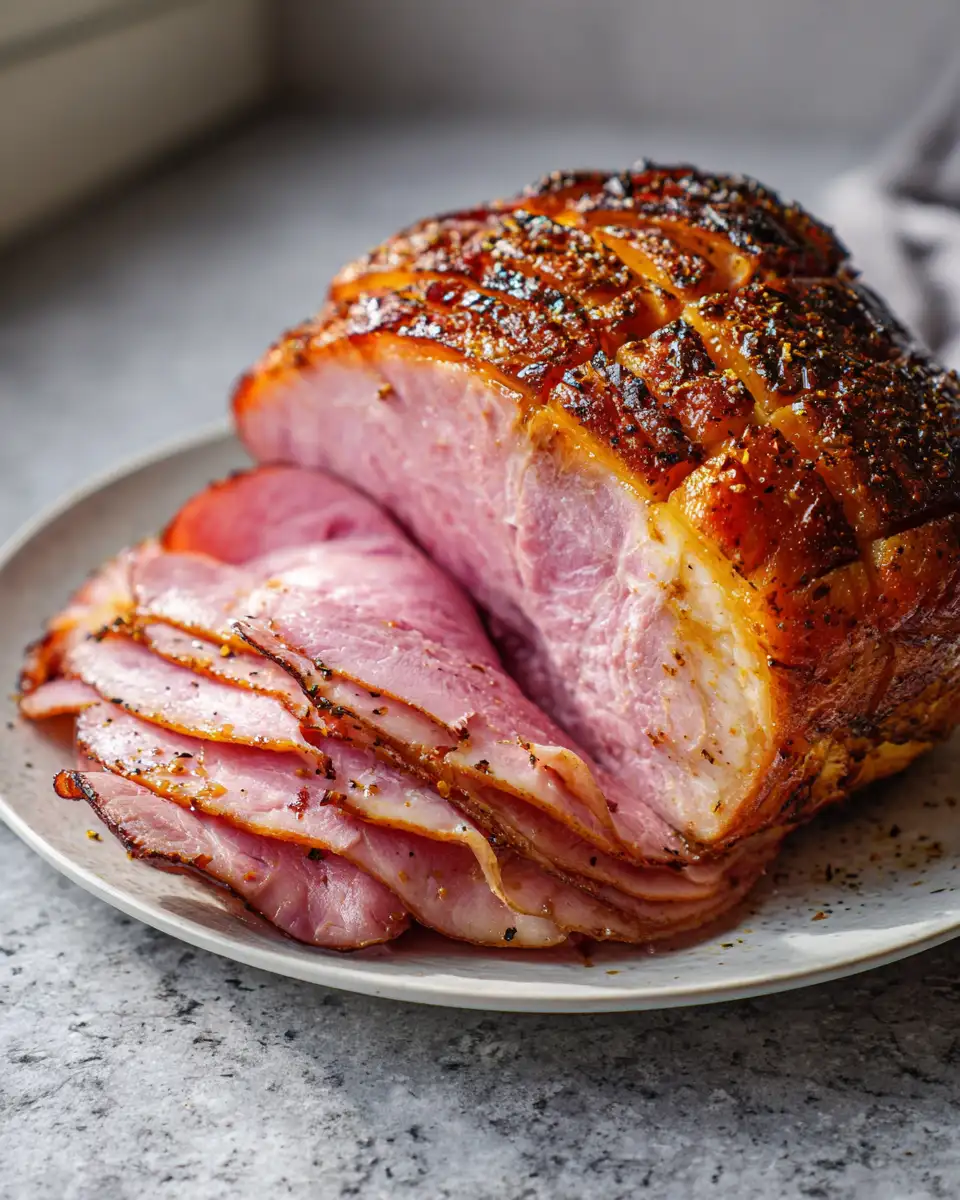 Sweet and Savory Bliss Maple Dijon Ham Recipe You Need to Try 6 Final dish - Sweet and Savory Bliss Maple Dijon Ham Recipe You Need to Try