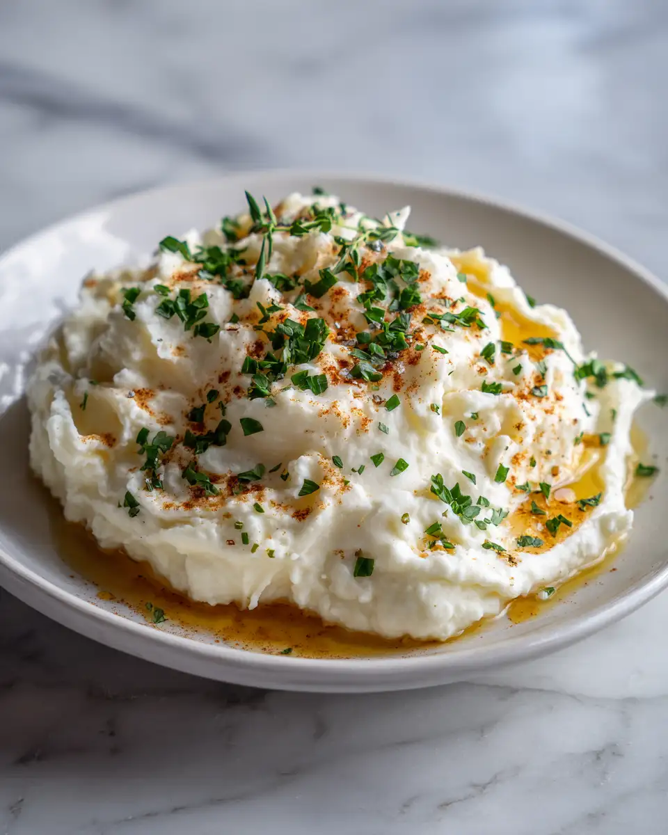 Final dish - Creamy Indulgence Mascarpone Whipped Potatoes Recipe