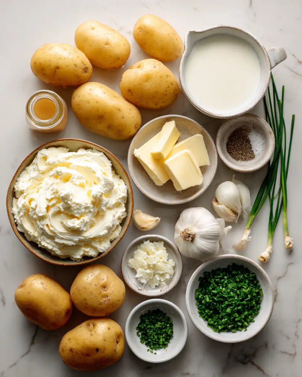 Ingredients for Creamy Indulgence Mascarpone Whipped Potatoes Recipe