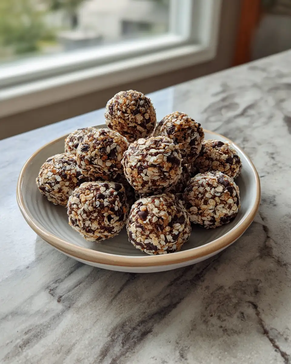Energize Your Snack Time with Mint Chocolate Chip Protein Balls 6 Final dish - Energize Your Snack Time with Mint Chocolate Chip Protein Balls