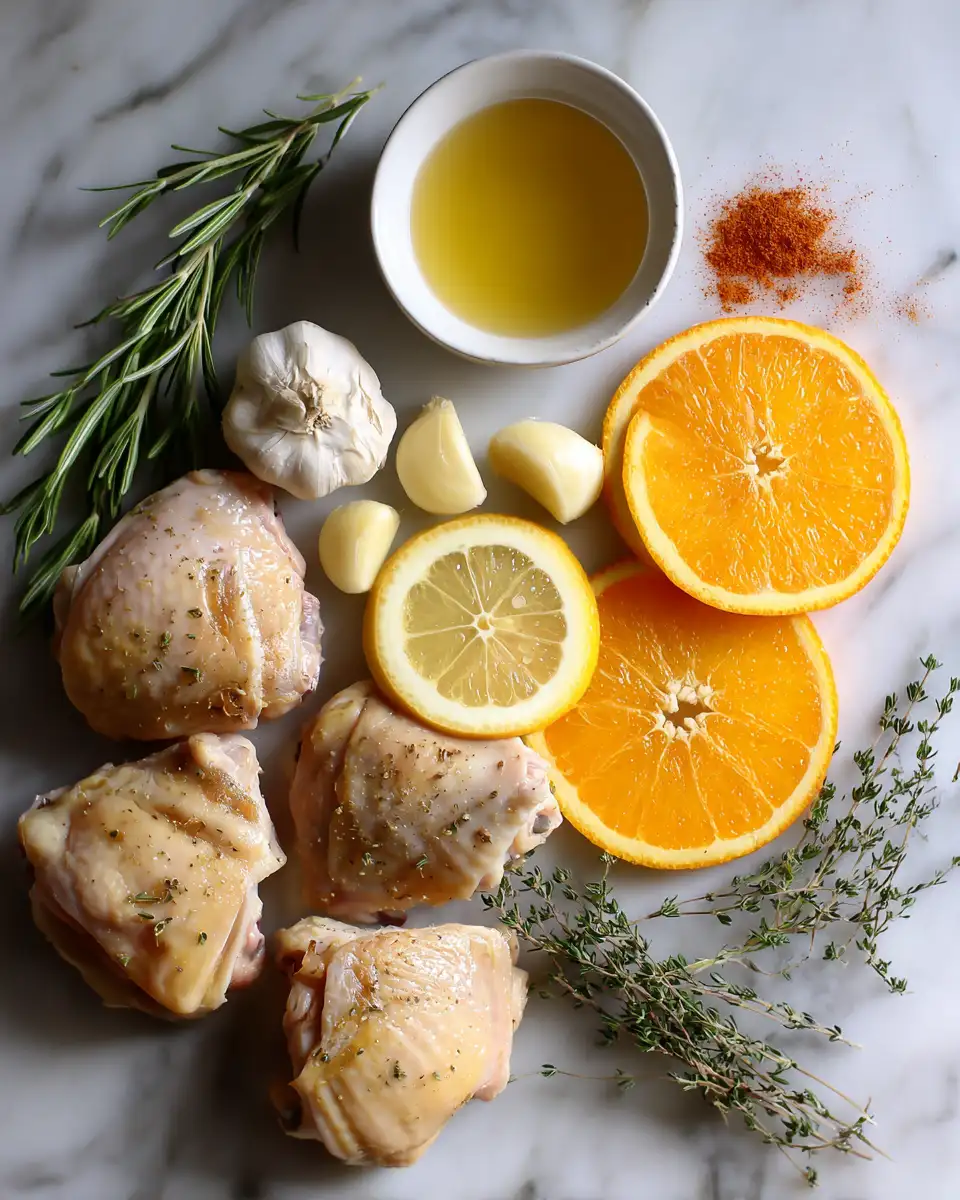 Oven-Roasted Citrus Chicken Delight That Will Brighten Your Dinner Table 4 Ingredients for Oven-Roasted Citrus Chicken Delight That Will Brighten Your Dinner Table