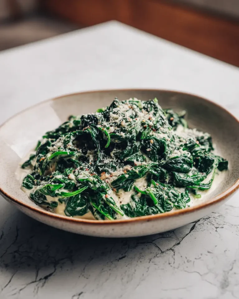 Irresistible Parmesan Creamed Spinach Recipe That Will Steal the Show - Featured Image