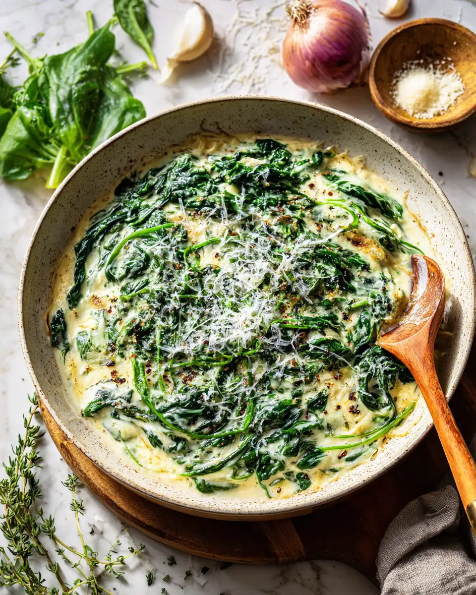Final dish - Irresistible Parmesan Creamed Spinach Recipe That Will Steal the Show