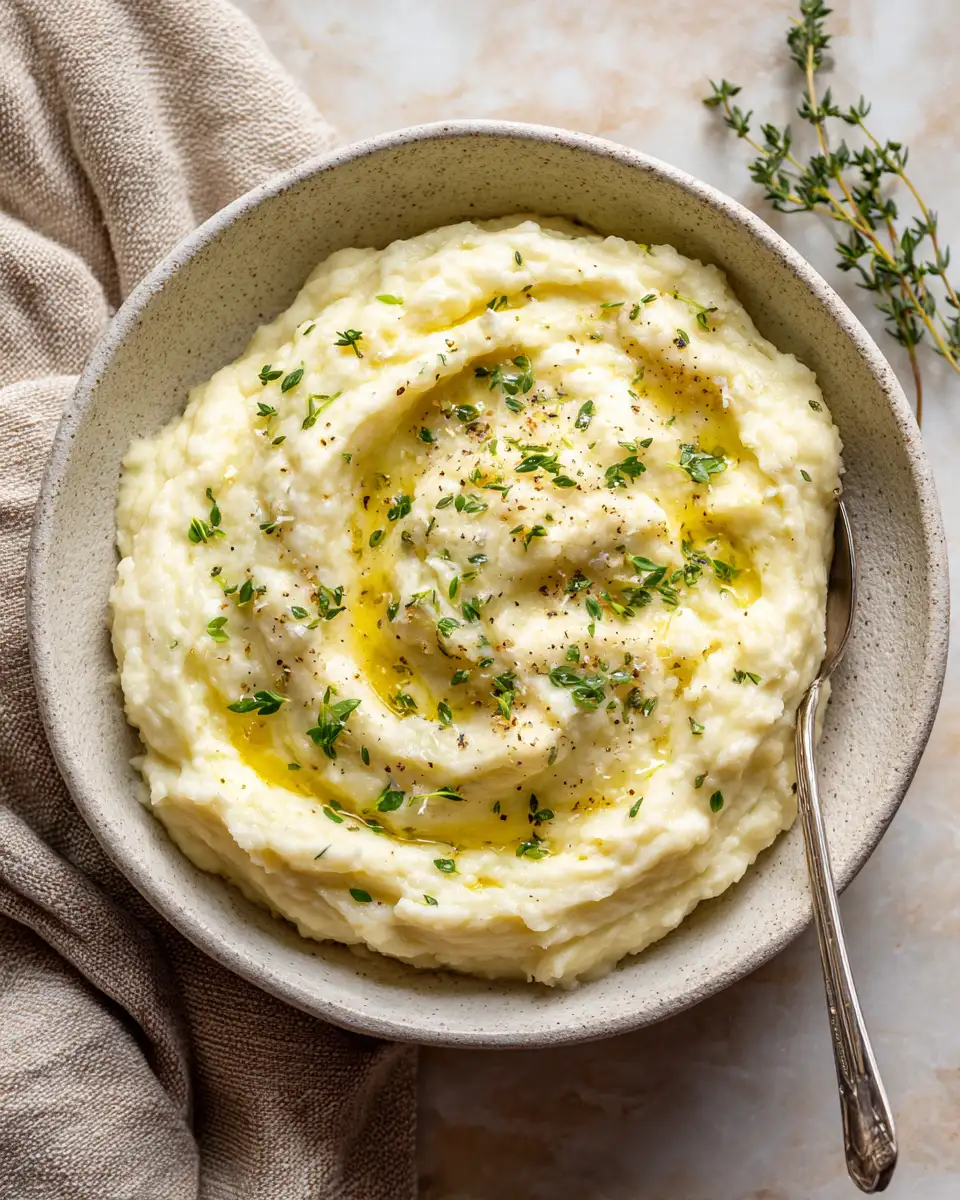 Creamy Parmesan Mashed Cauliflower That Will Change Your Side Dish Game - Featured Image