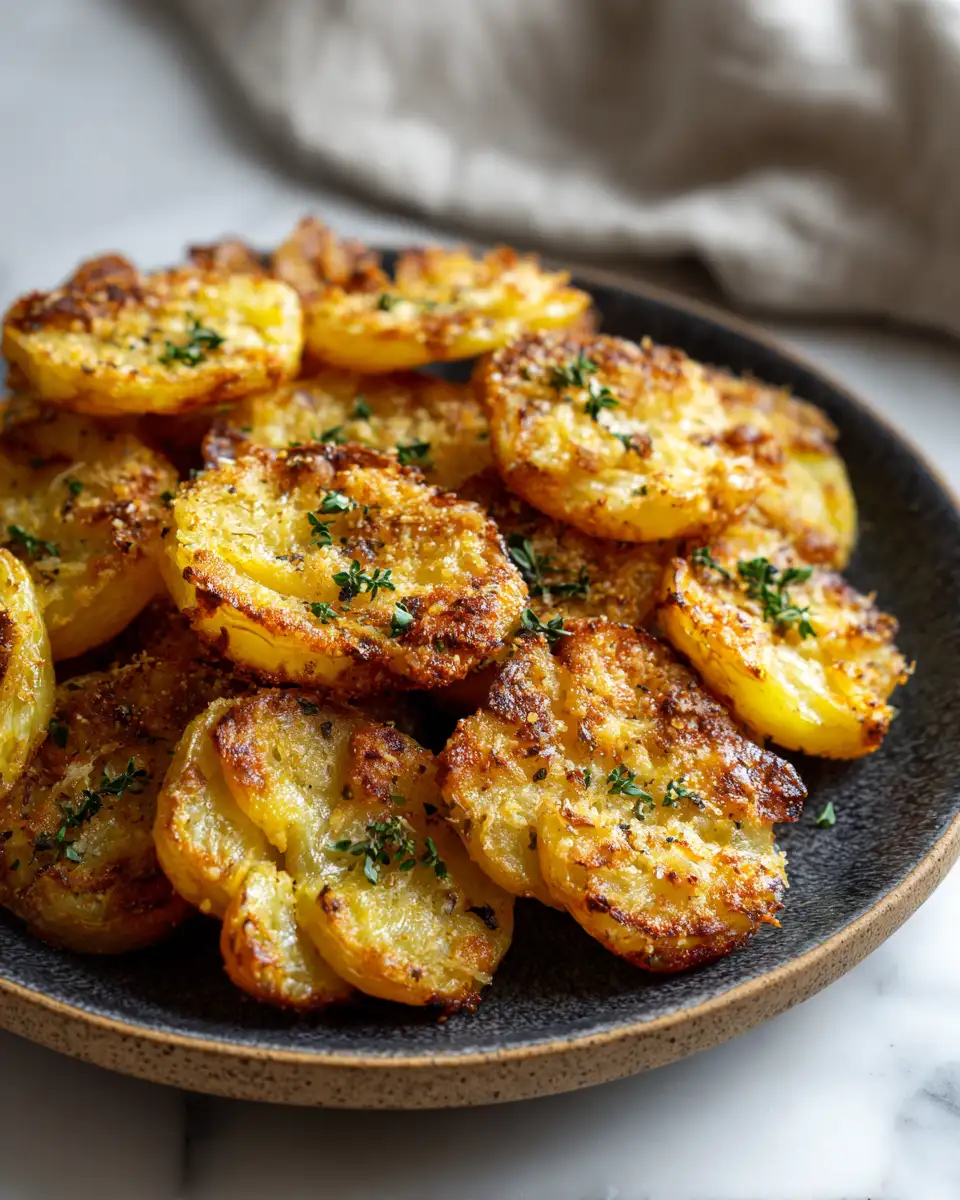 Crispy Parmesan Smashed Potatoes You Need to Try Tonight - Featured Image