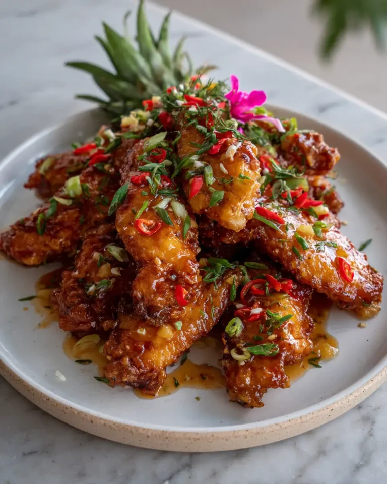 Sweet and Spicy Pineapple Chicken Wings Recipe to Try Tonight - Featured Image