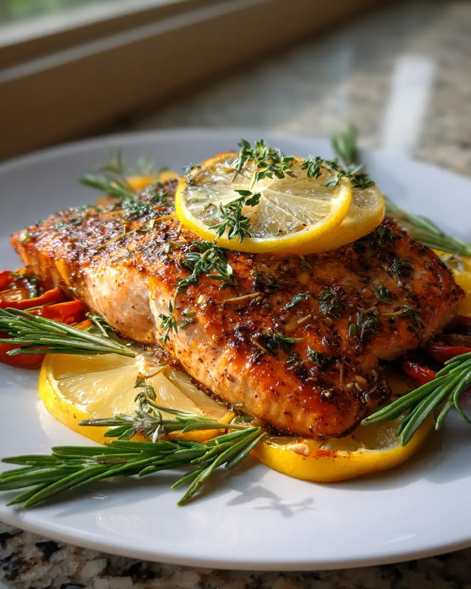 Final dish - Effortless Sheet-Pan Herb Salmon for a Flavor-Packed Dinner