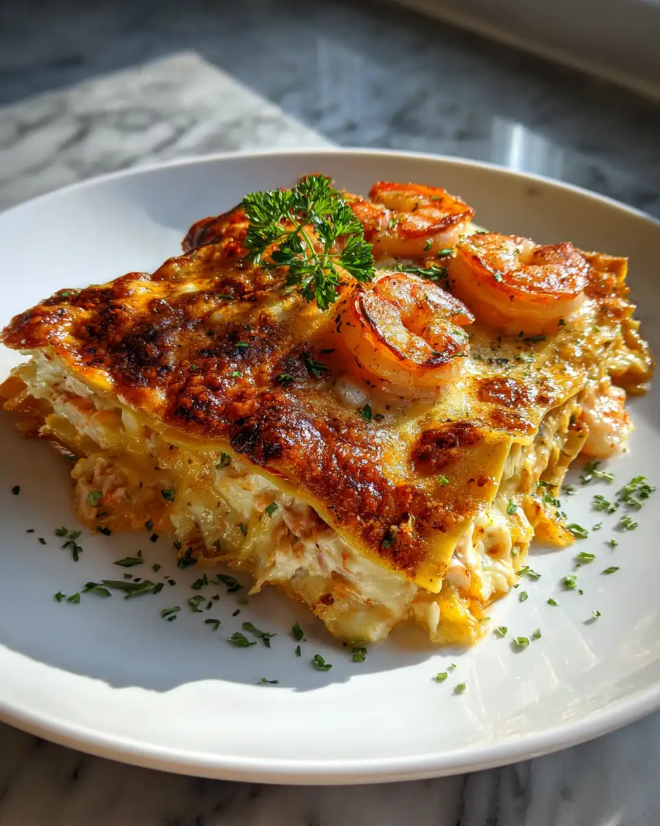 Final dish - Decadent Shrimp Crab Lasagna Recipe That Will Steal the Show